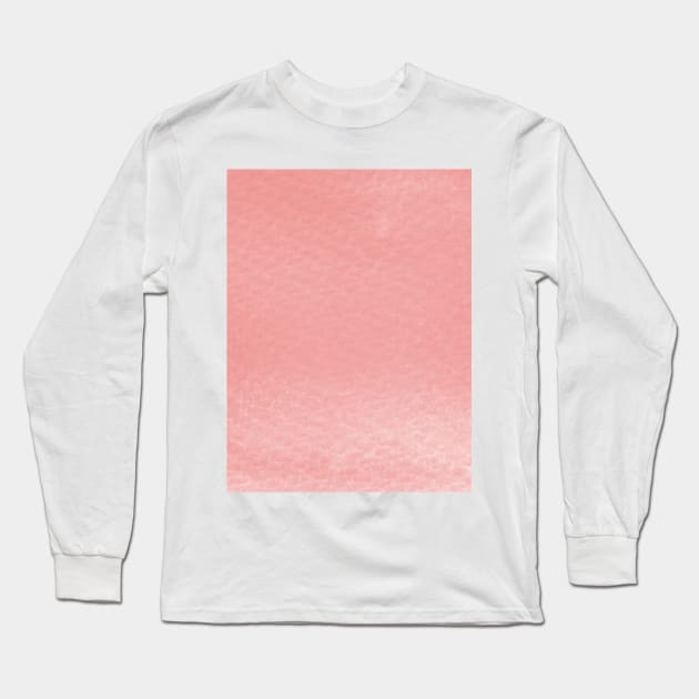 Gradient watercolor - living coral Long Sleeve T-Shirt by wackapacka